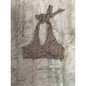 Radio Fiji Leopard Print Bikini Top Small